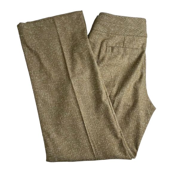 Cabi Womens Tan Spotted Mid Rise Wide‎ Leg Dress Pants 4 Style 377 - Picture 1 of 10